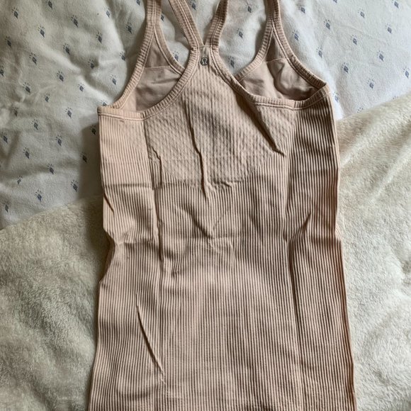 Lululemon ebb to street tank - size 6 - light pink - Picture 3 of 4